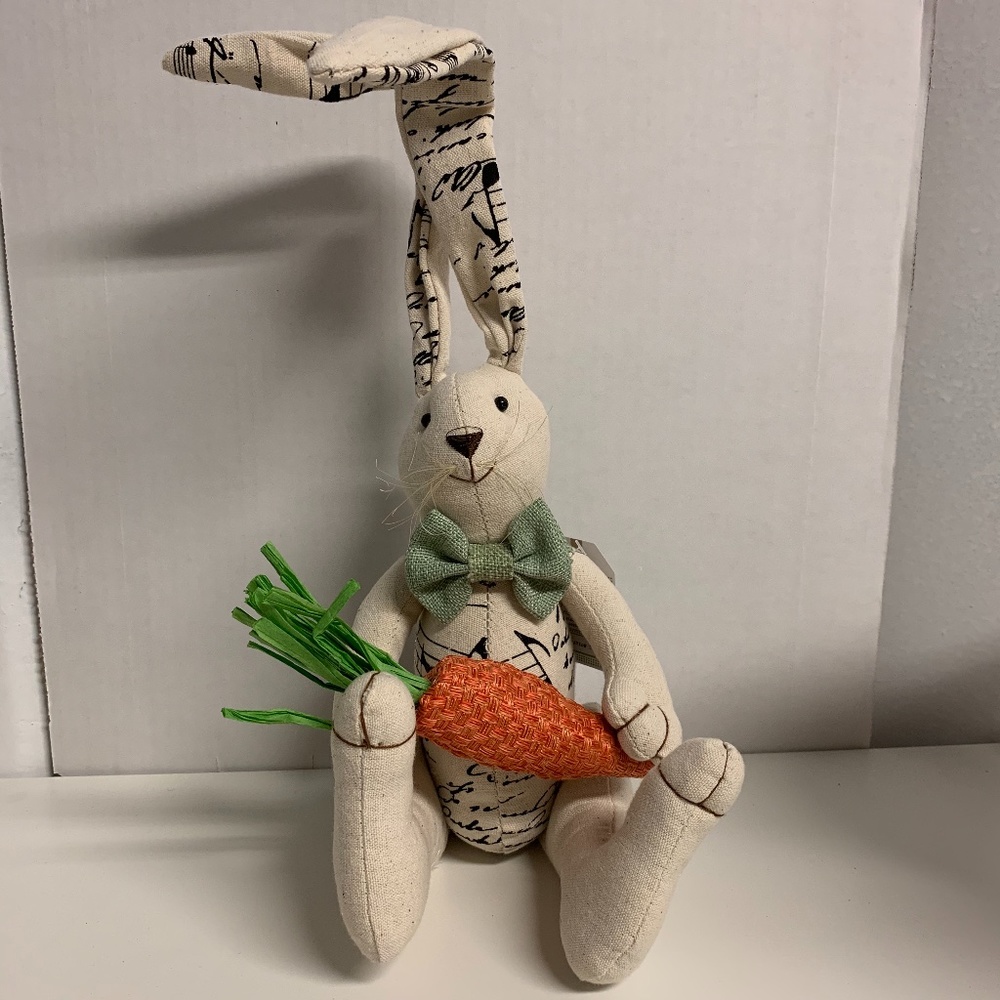 NEW Cotton & Co Stuffed Rabbit Decor